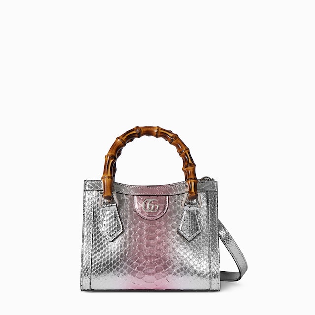 Gucci Diana python small tote bag