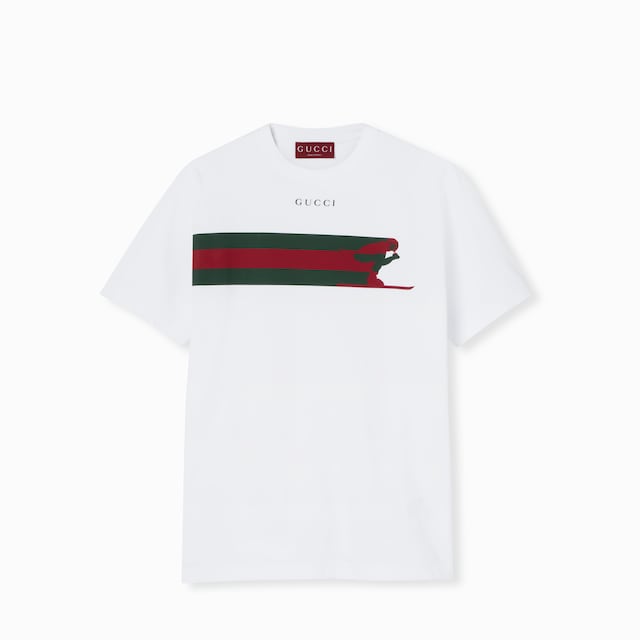 Cotton jersey T-shirt with print