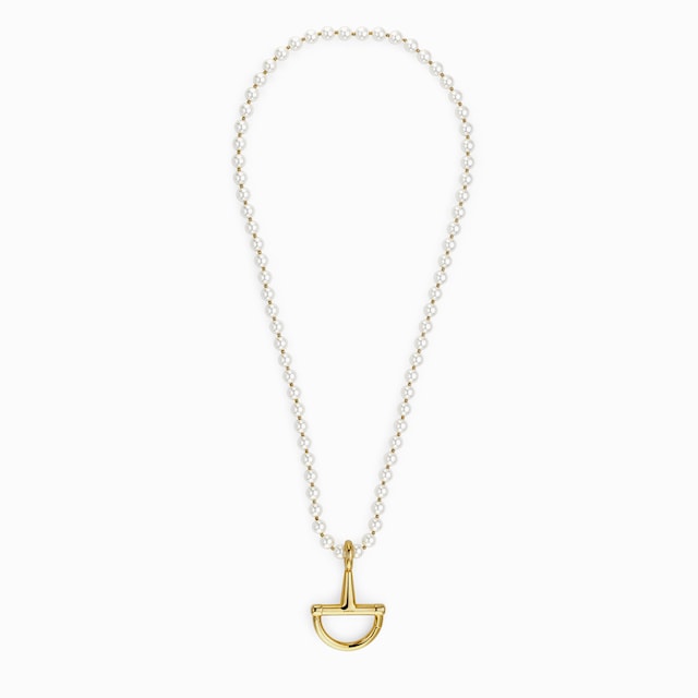 Necklace with stirrup