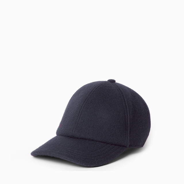 Wool baseball hat with embroidery