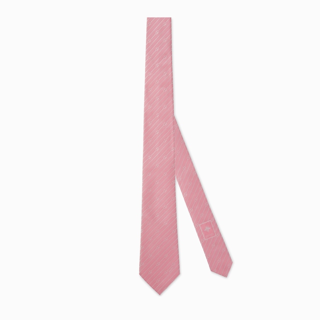 Interlocking G silk jacquard tie