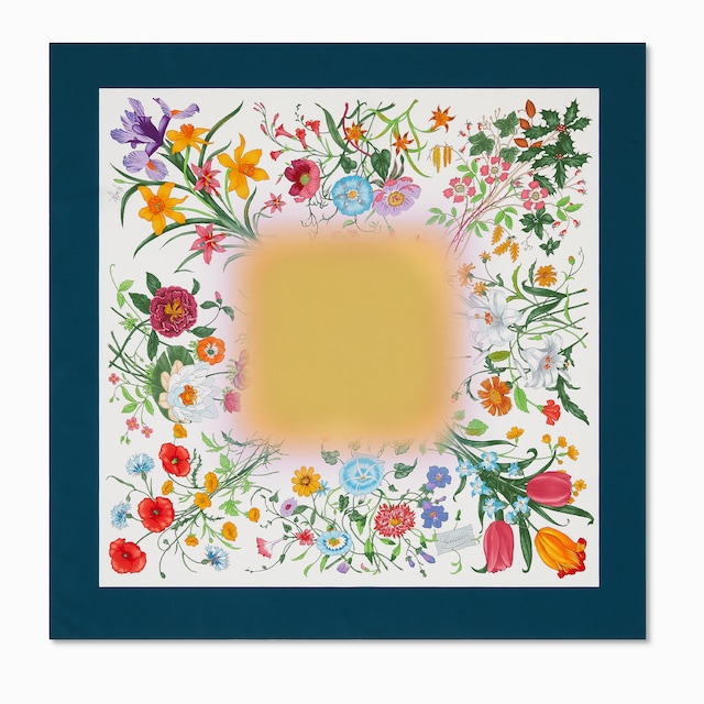 90 x 90 project printed silk carré in multicolor | GUCCI® US