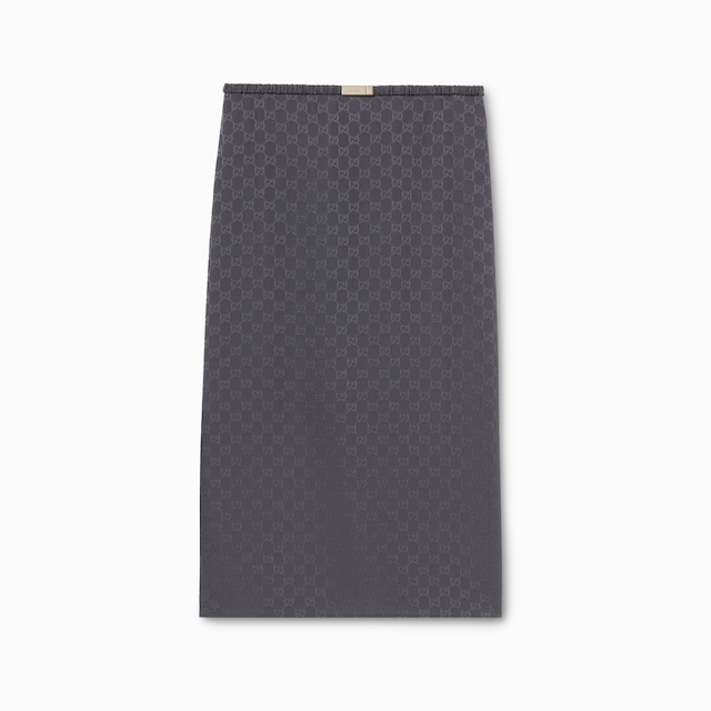 GG桑蚕丝棉混纺提花半身裙