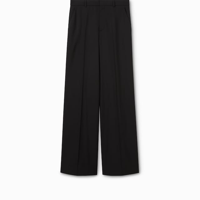 Light wool pant with embroidery