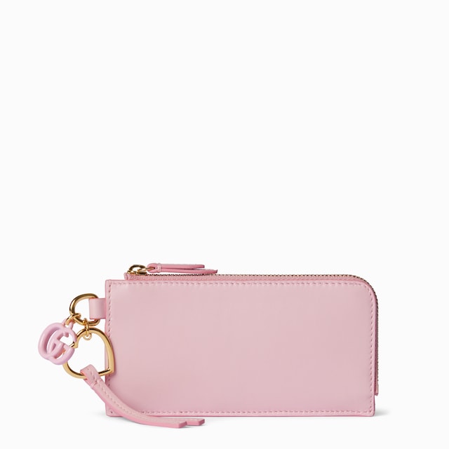 Card case with Double G charm