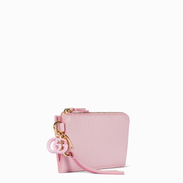 Card case with Double G charm