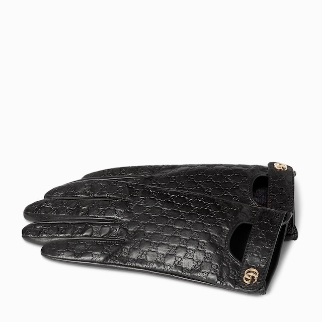GG leather gloves with Double G