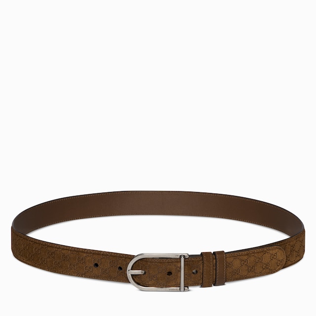 Reversible belt with rounded buckle