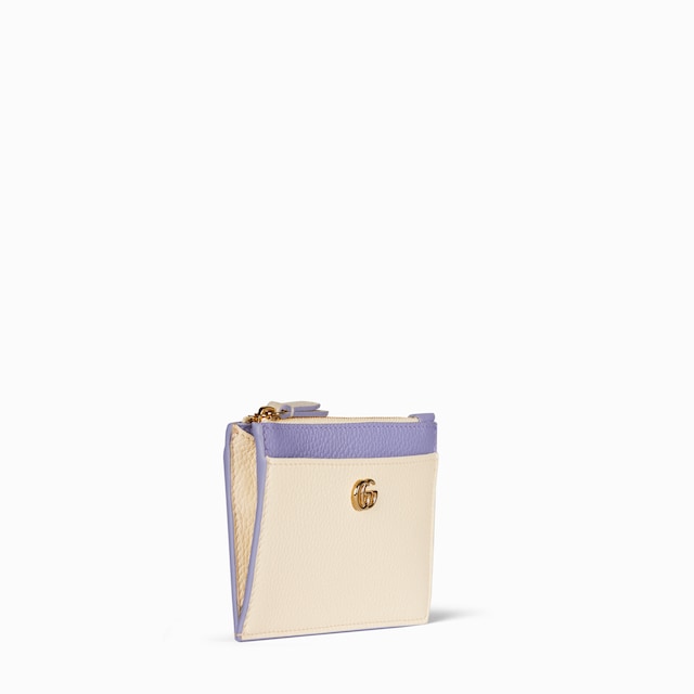 Bi-color GG Marmont zip key pouch