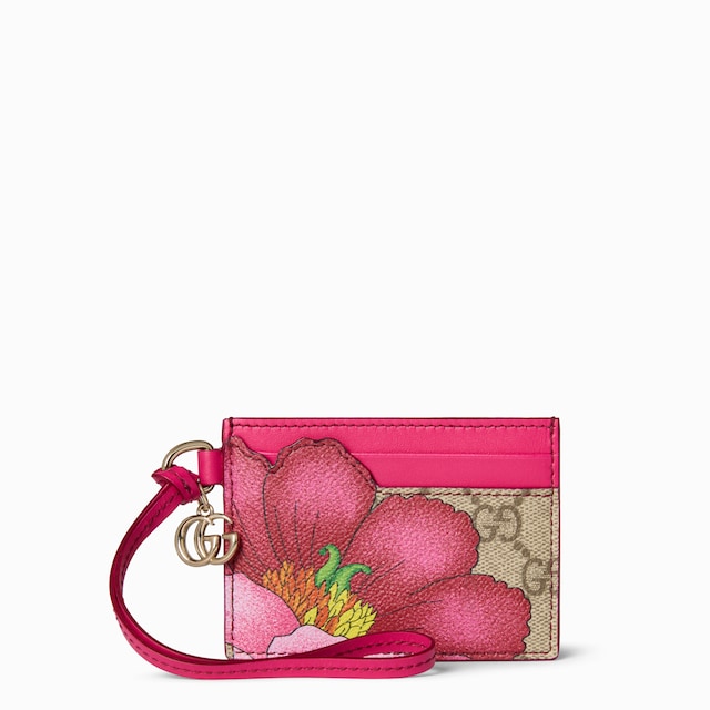 Floral card case with Double G