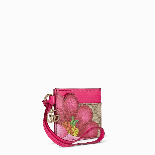 Floral card case with Double G