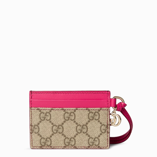 Floral card case with Double G