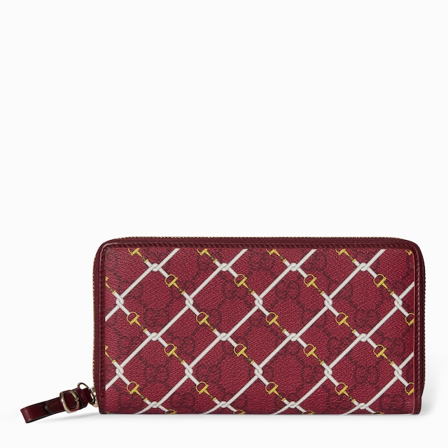 Printed GG zip around wallet