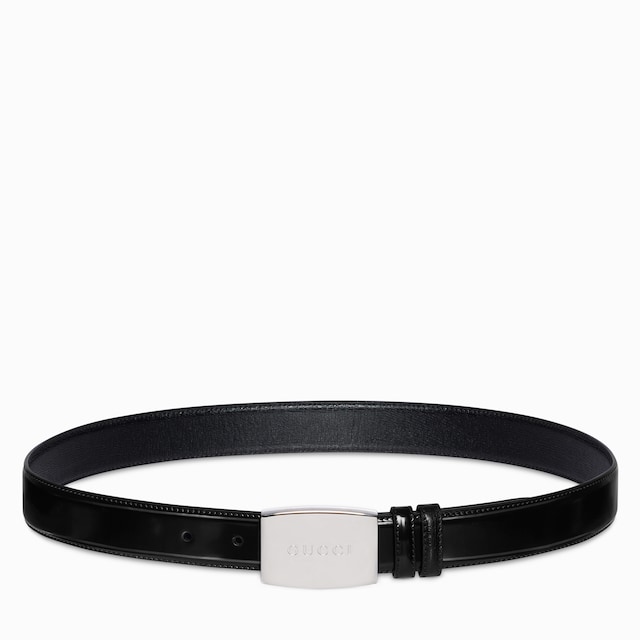Cintura reversibile con fibbia a placca