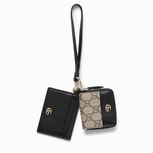 Portafoglio GG Marmont bicolore con cerniera