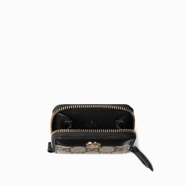 Portafoglio GG Marmont bicolore con cerniera