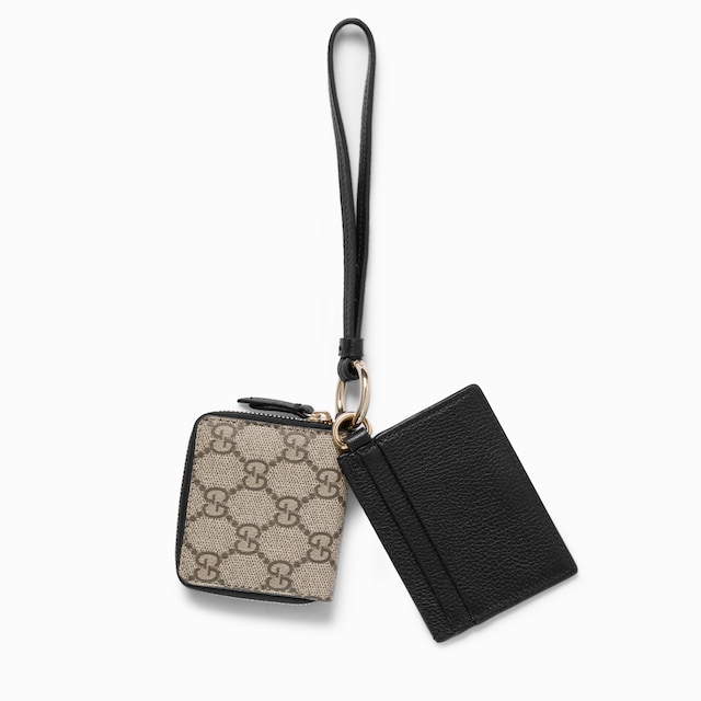 Portafoglio GG Marmont bicolore con cerniera