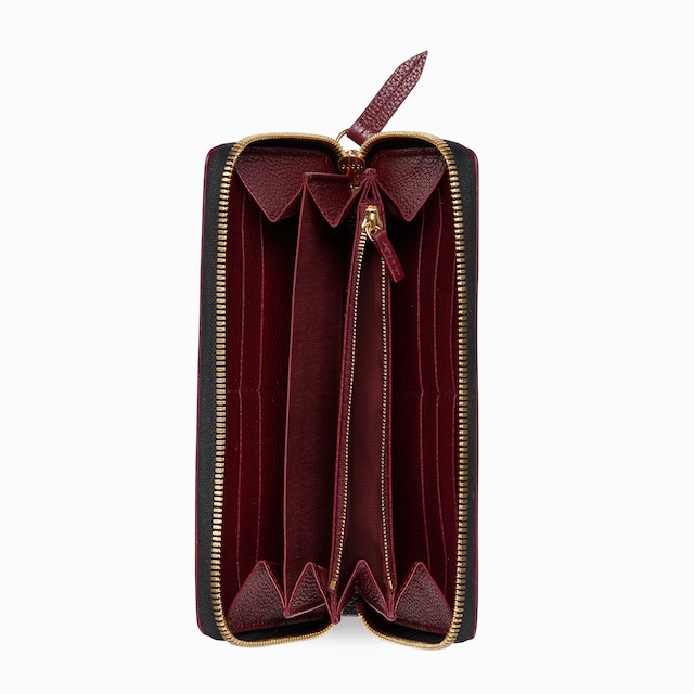 Bi-color GG Marmont zip around wallet