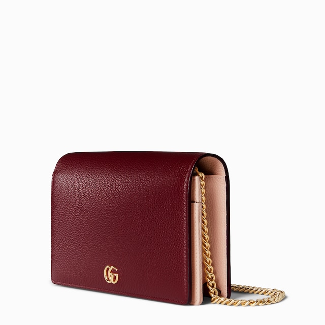 GG Marmont wallet on chain