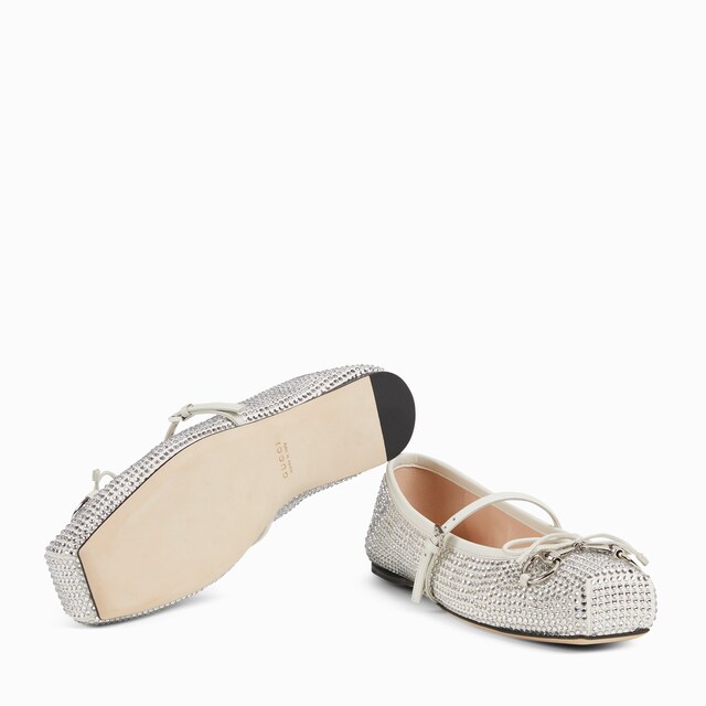Women's crystal Gucci Horsebit ballet flat - image 3