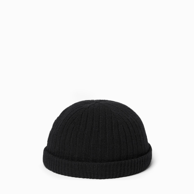Rib knit wool hat