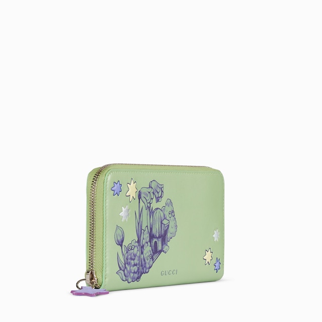 Yuko Higuchi bi-color zip-around wallet