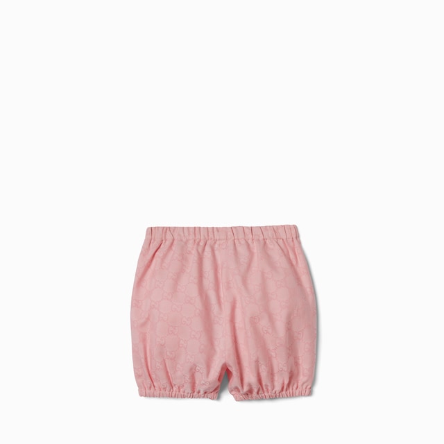 Short de jacquard de algodón con GG para bebé