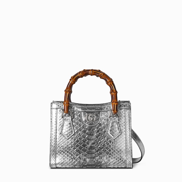 Gucci Diana python small tote bag