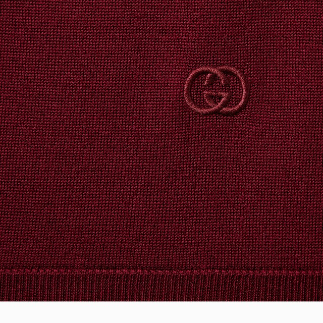 Extra fine wool polo top