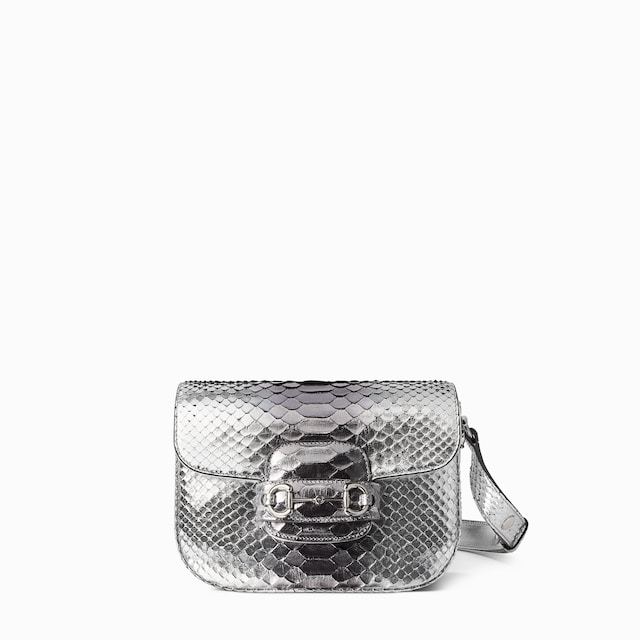 Gucci Horsebit 1955 Aura python mini shoulder bag