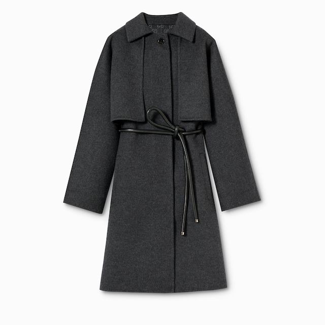 Cappotto in lana e seta