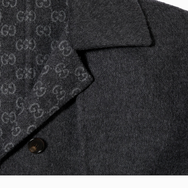 Cappotto in lana e seta