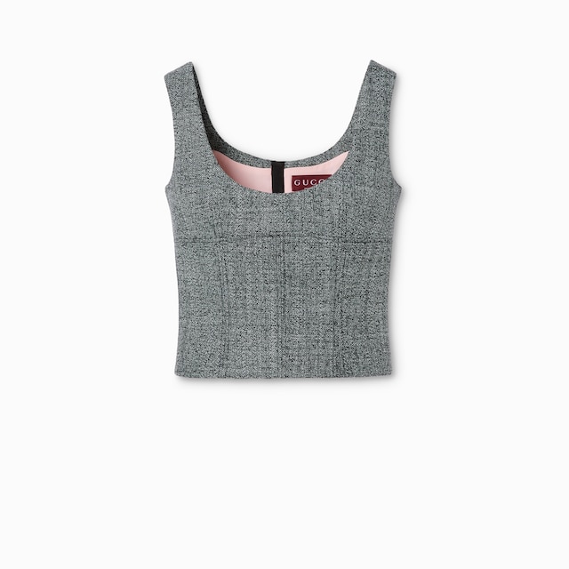 Wool grisaille top