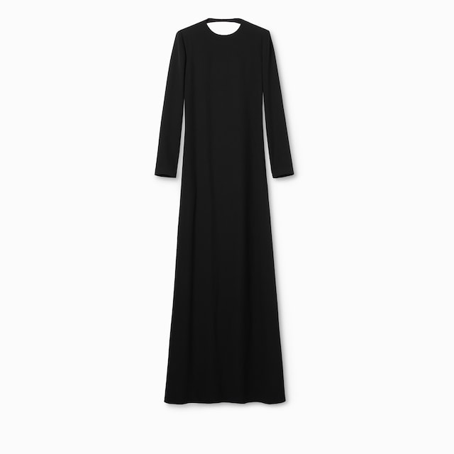 Satin dress with detachable Horsebit