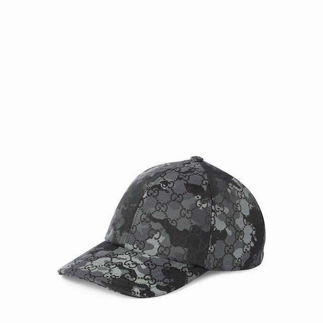 GG marbled canvas baseball hat