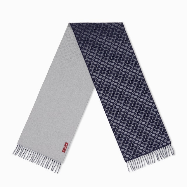 GG wool cashmere scarf