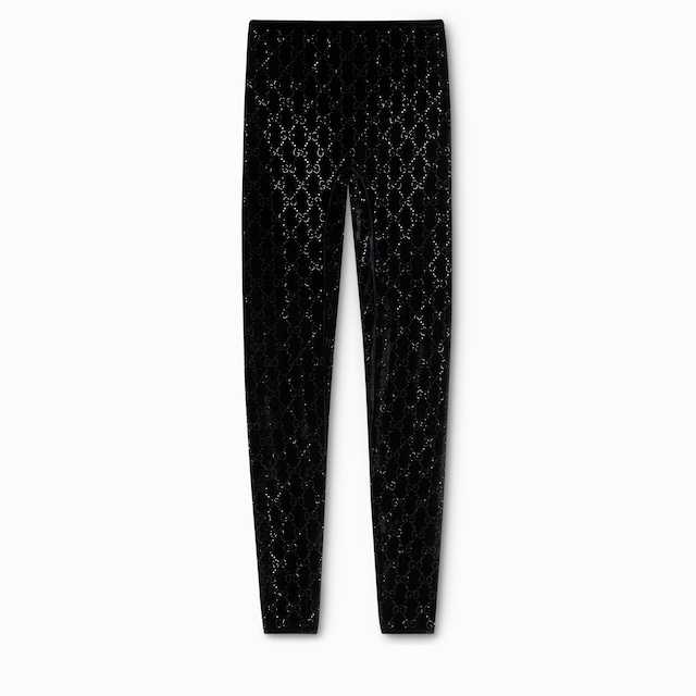GG crystal embroidered leggings