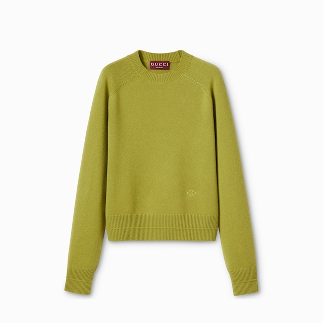 Pull en laine et cachemire avec broderie