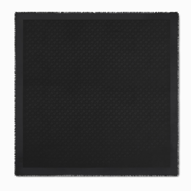 Silk wool Horsebit jacquard shawl