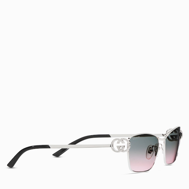 Rectangular frame sunglasses