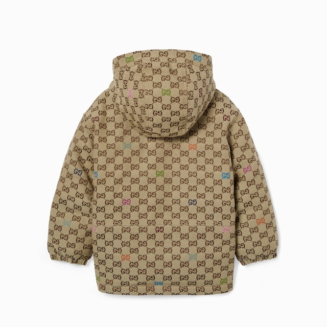 Manteau pour enfant en toile GG matelassée