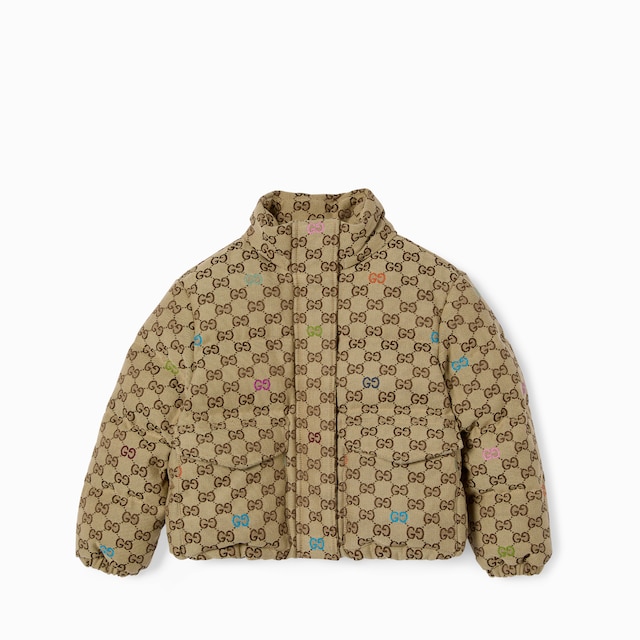 Kinderjacke aus wattiertem GG Canvas