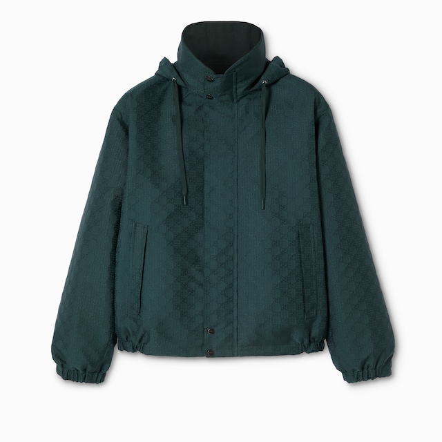 Reversible cotton ripstop zip jacket