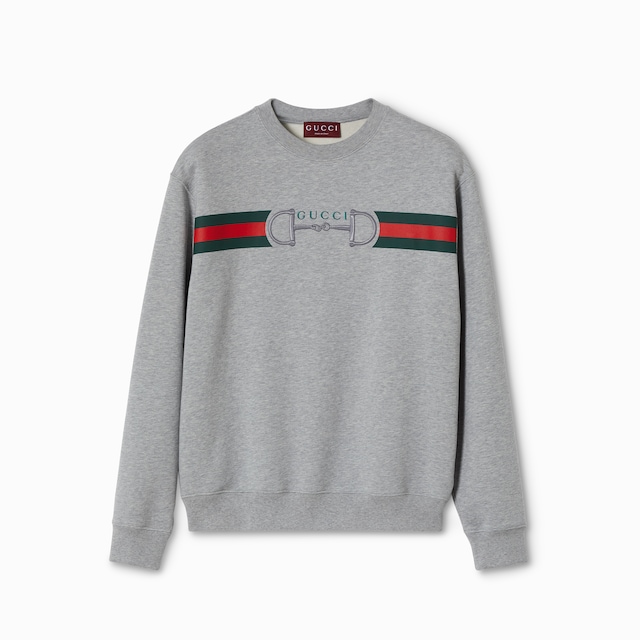 プリント付き コットンジャージー スウェットシャツ