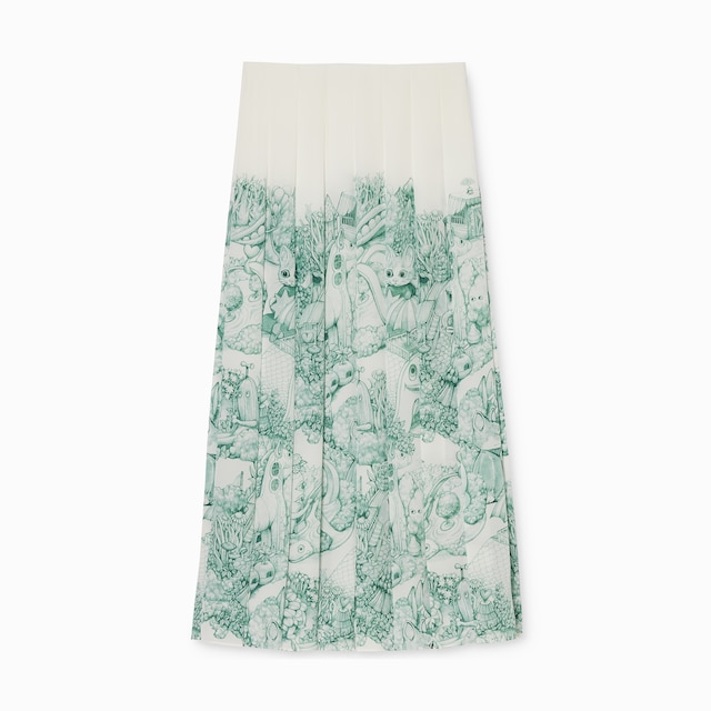 Yuko Higuchi pleated silk skirt