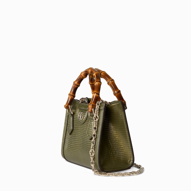 Kleiner Gucci Diana Shopper aus Eidechsenleder