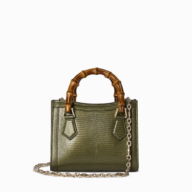 Kleiner Gucci Diana Shopper aus Eidechsenleder