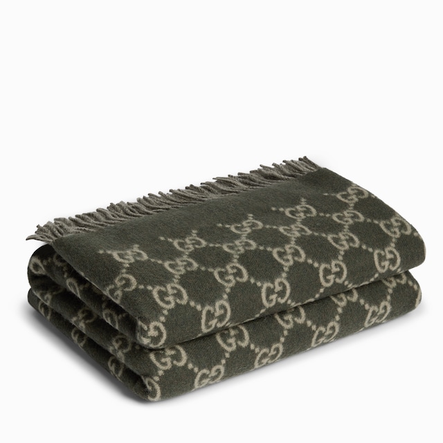 双面GG羊毛山羊绒混纺盖毯