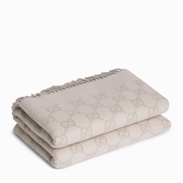 双面GG羊毛山羊绒混纺盖毯