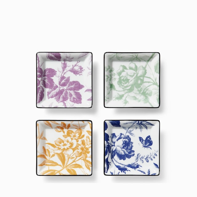 Set di portaoggetti con stampa Herbarium